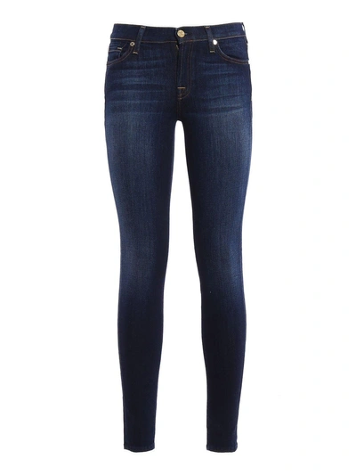7 For All Mankind Skinny Jeans In Blue