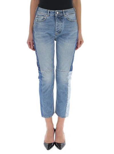 Golden Goose Deluxe Brand Cropped Denim Jeans In Blue