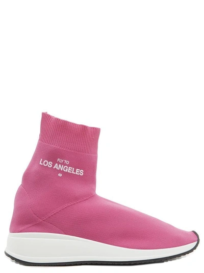 Joshua Sanders Fly To La Sock Sneakers In Pink