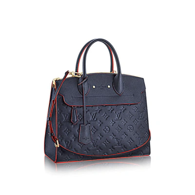 Louis Vuitton Pont-neuf Mm In Marine Rouge