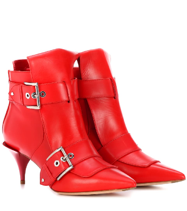alexander mcqueen red boots