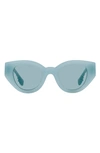 Burberry Meadow 47mm Phantos Sunglasses In Azure