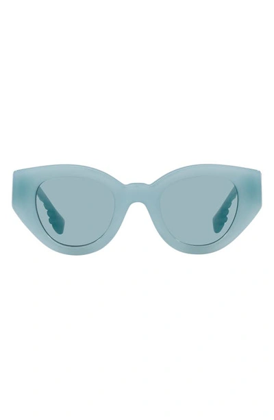 Burberry Meadow 47mm Phantos Sunglasses In Azure