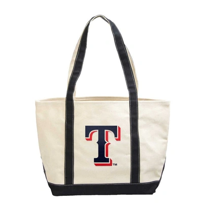 Logo Brands Texas Rangers Canvas Tote Bag In Navy