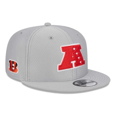 New Era Gray Cincinnati Bengals 2024 Pro Bowl 9fifty Adjustable Snapback Hat