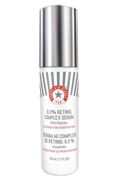 First Aid Beauty 0.3% Retinol Complex Serum With Peptides 1 oz / 30 ml In White