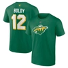 Fanatics Branded Green Matthew Boldy Minnesota Wild Authentic Stack Name & Number T-shirt