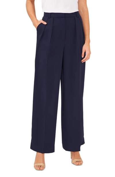 Halogen Pleated Boyfriend Pants In Classic Navy