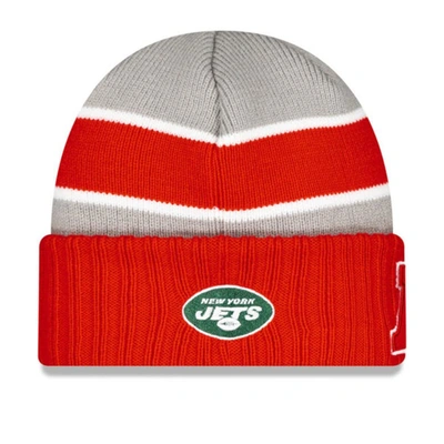 New Era Gray New York Jets 2024 Nfl Pro Bowl Cuffed Knit Hat