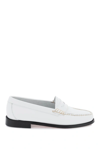 Gh Bass Weejuns Penny Loafers In White