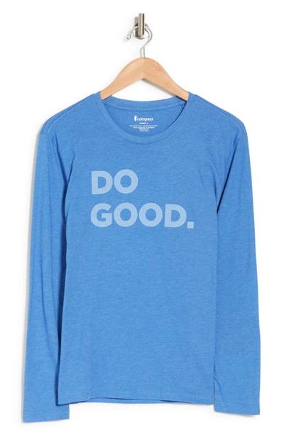 Cotopaxi Do Good Organic Cotton Blend Long Sleeve T-shirt In Lupine