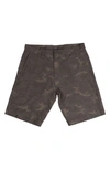 Burnside Hybrid Shorts In Green Camo