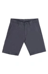 Burnside Hybrid Shorts In Heather Black