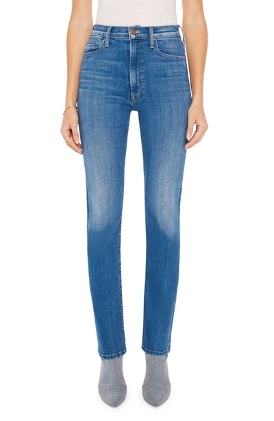 Mother Rider Skimp High Waist Straight Leg Jeans In Hue Are You