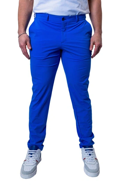 Maceoo Allday Slim Fit Pants In Blue