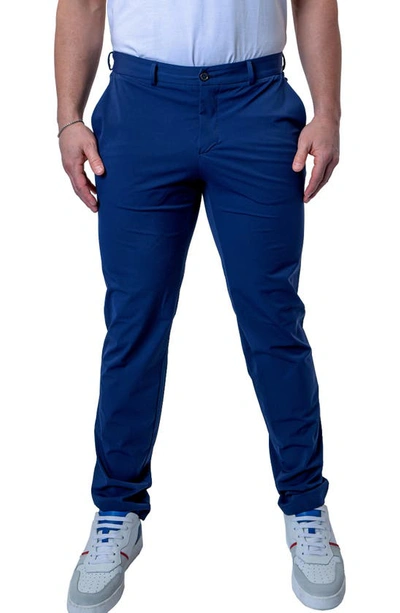 Maceoo Allday Slim Fit Pants In Blue