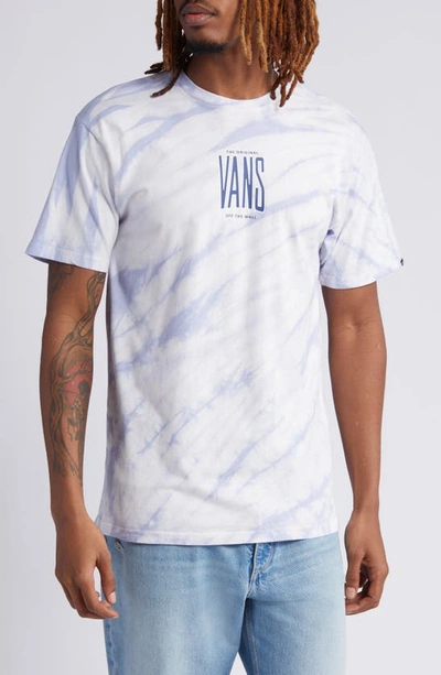 Vans Peaked Tie Dye Cotton Graphic T-shirt In Languid Lavender