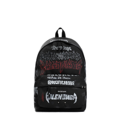 Balenciaga Explorer Diy Metal Zipped Backpack In Black