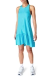 Sweaty Betty Explorer Club High Low Dress In Seaglass Blue