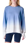 Sweaty Betty After Class Loneline Sweater In Cornflower Blue Ombre