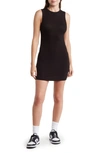 N By Naked Wardrobe The Ribbed Minidress In Black