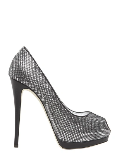 Giuseppe Zanotti Design Sharon 100 Platform Pumps In Grey