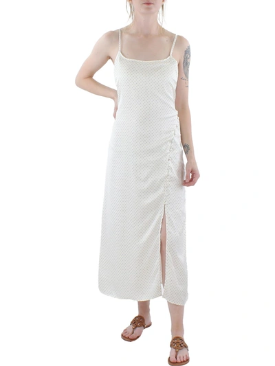 1.state Bon Voyage Womens Button Detail Long Slip Dress In Multi