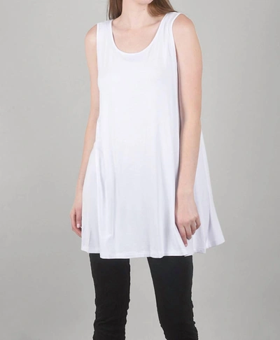 Chalet Et Ceci Smooth Jersey Long Full Tank In White