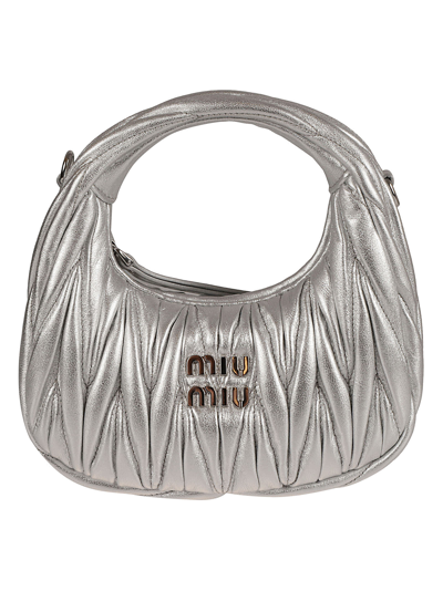 Miu Miu Handbags. In Silver