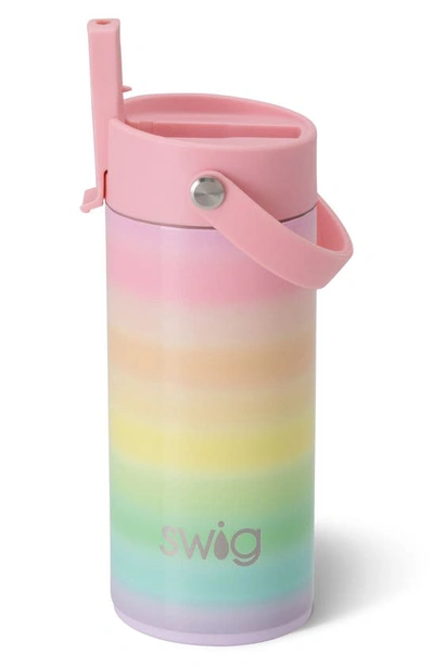 Swiglife Over The Rainbow Flip & Sip Bottle In Pink