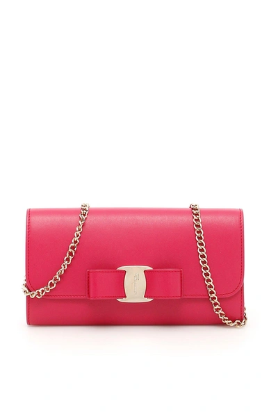 Ferragamo Salvatore  Vara Clutch Bag In Pink