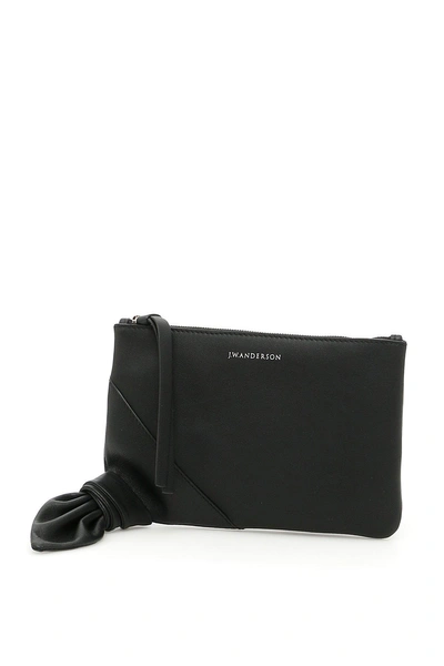 Jw Anderson Knot Pouch In Black