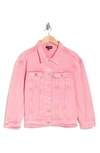 Steve Madden Denim Trucker Jacket In Pink