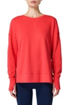 Sweaty Betty After Class Sweatshirt In Tulip Red