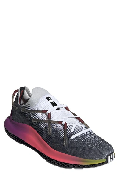 Adidas Originals 4d Fusio Running Sneaker In White/ Purple/ Black