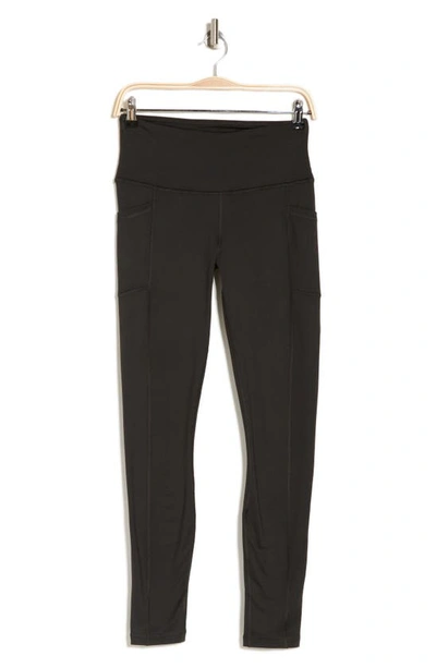 90 Degree By Reflex Polarflex Fleece Lined Leggings In Military Green