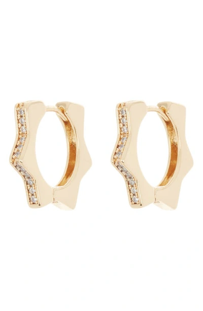 Area Stars Joey Huggie Hoop Earrings In Gold