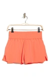 90 Degree By Reflex Lightstreme Love & Flutter Shorts In Living Coral