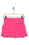 90 Degree By Reflex Lightstreme Love & Flutter Shorts In Pink Glo