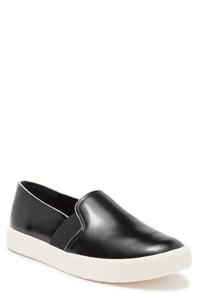 Vince Blair Slip-on Sneaker In Black Polished Leather