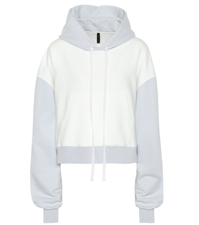 Ben Taverniti Unravel Project Cotton Jersey Hoodie In White