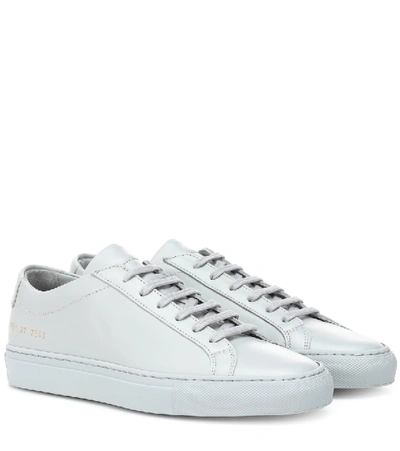 Common Projects Original Achilles Leather Low-top Trainers In Grey