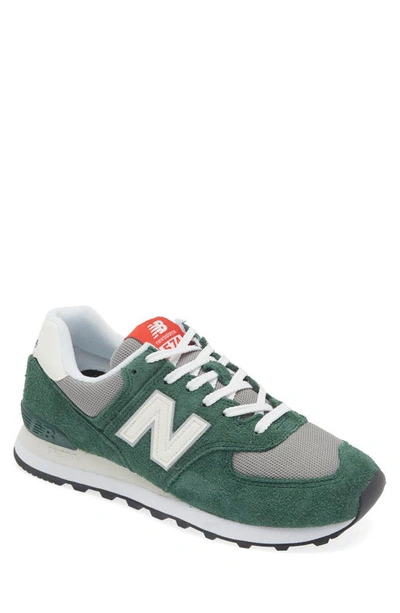 New Balance Gender Inclusive 574 Sneaker In Nightwatch Green/ Sea Salt