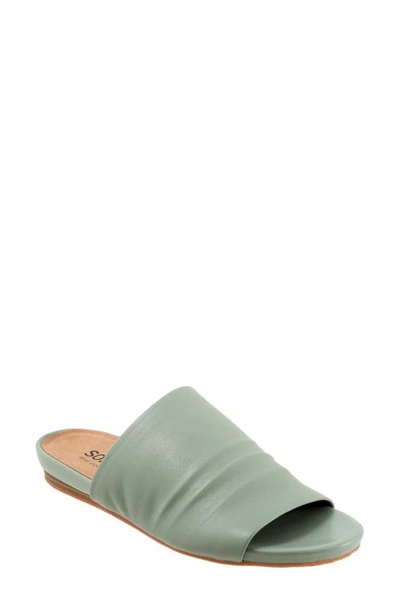 Softwalk Camano Slide Sandal In Sage