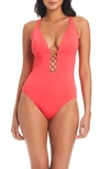 Bleu By Rod Beattie Ring Me Up One-piece Swimsuit In Shortcake