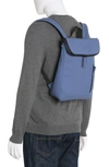 Duchamp Rubberized Slim Backpack In Periwinkle
