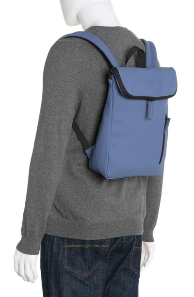 Duchamp Rubberized Slim Backpack In Blue