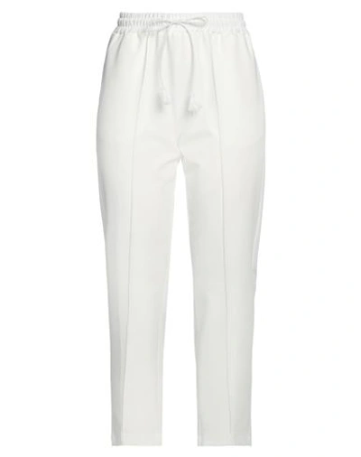 Z.o.e. Zone Of Embroidered Z. O.e. Zone Of Embroidered Woman Pants White Size L Polyester, Viscose, Elastane