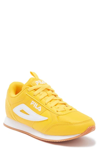 Fila Zellini Gum Sneaker In Citrus/ White/ Grub