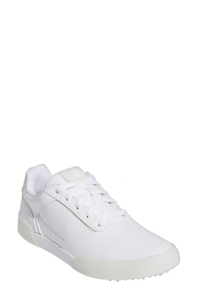 Adidas Golf Retrocross Spikeless Golf Shoe In White/ Crystal Jade